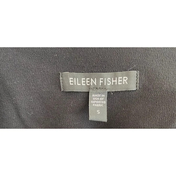 Eileen Fisher  Black Three Button Cardigan Jacket Career Size Small - Picture 7 of 14